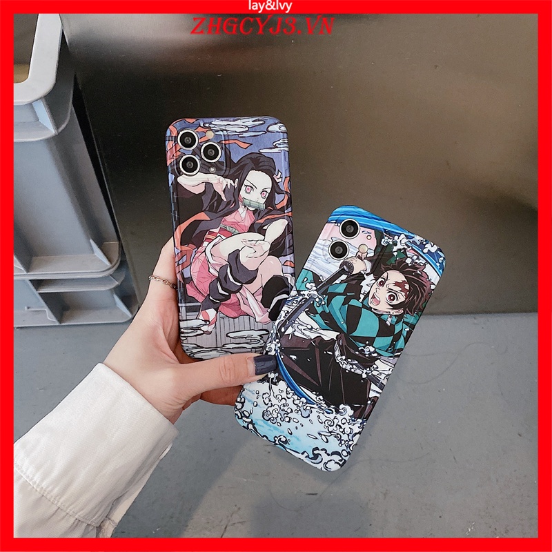 Ốp Điện Thoại Silicon Mềm Họa Tiết Nezuko Hoạt Hình Cho IPhone 7/8 Plus XS XR XSmax 11/12/13 Pro Max