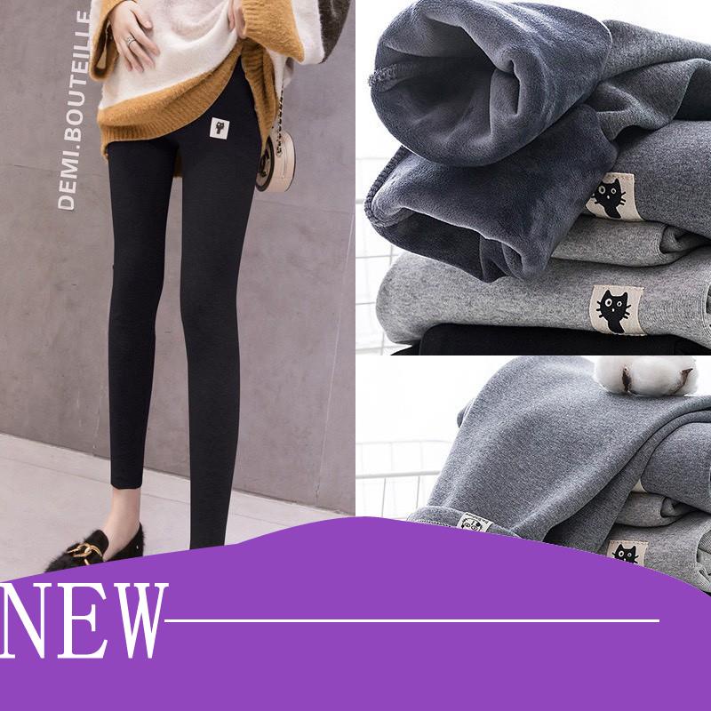 Quần bầu legging LÓT LÔNG cho bà bầu ấm áp mùa đông
