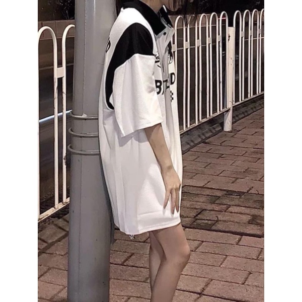 Áo thun cotton tay lỡ unisex -  - ÁO POLO VIỀN VAI BATTLEKID - - mẫu hot 2022 M136-