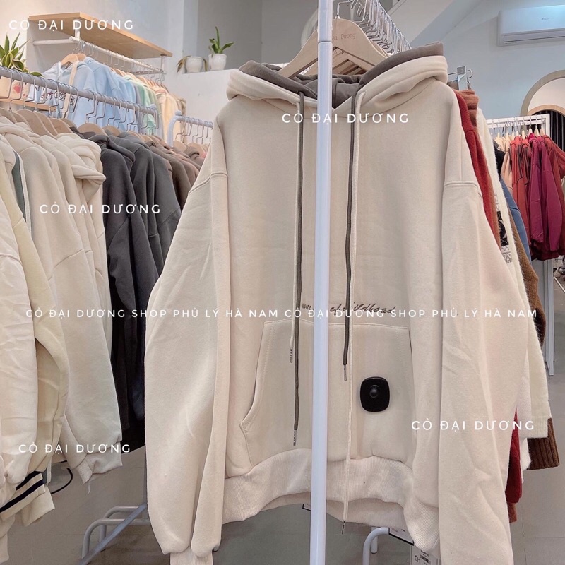 áo nỉ hoodie chữ bụng 2 mũ | BigBuy360 - bigbuy360.vn
