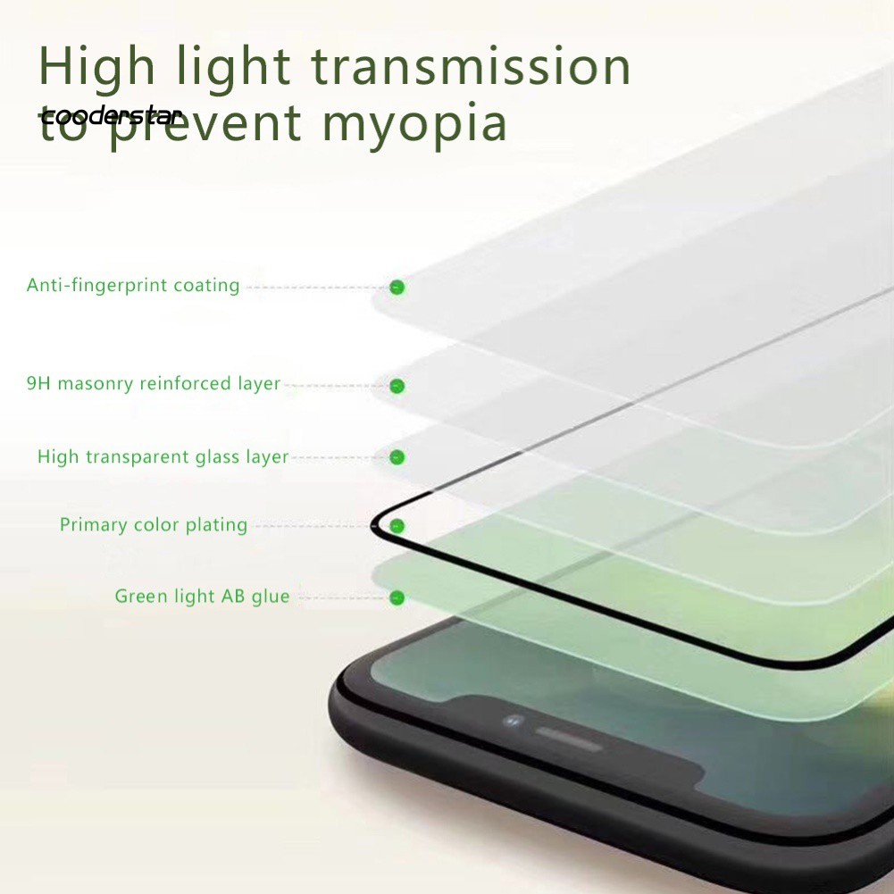 Miếng dán cường lực điện thoại chống ánh sáng xanh thích hợp cho iPhone 8 Plus 11 Pro Max