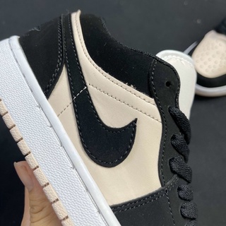 [sneaker4m] giày JD 1 hồng đen thấp cổ nữ