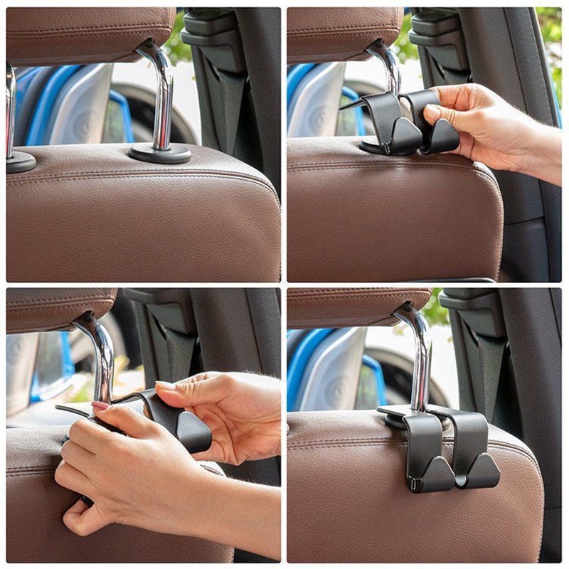 Móc Treo Đồ Gắn Lưng Ghế Xe Hơi Đa Năng Tiện Dụng
