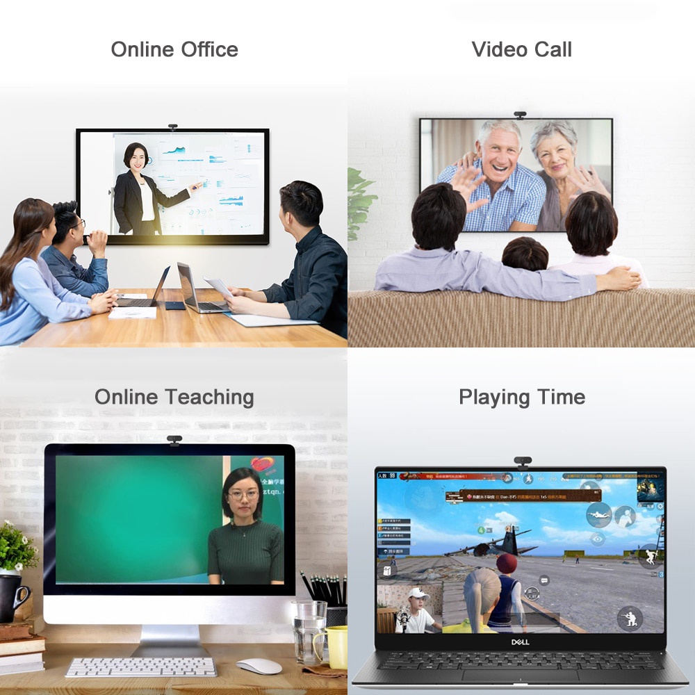 Webcam 1080p Full Hd 1080p Tích Hợp Micro Tiện Dụng Cho Máy Tính