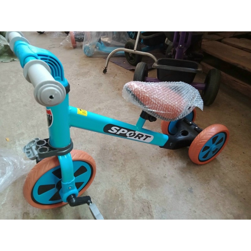 Xe Cân Bằng 3 Bánh Sport 2 In 1 Dành Bé Từ 1.5 - 5 Tuổi, Xe 2 Bánh Sau Xèo Nên giữ Thăng Bằng