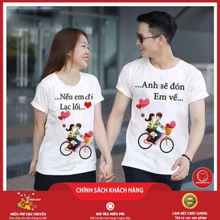 Áo Đôi Tình Nhân Giá Rẻ MS02 (Giá 1 Áo)