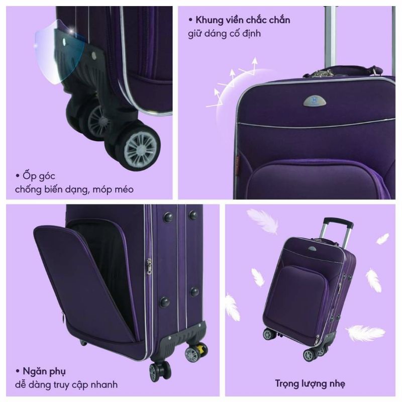 Vali Vải Size 28 size đại Hùng Phát Chính Hãng Giá Rẻ Bền Đẹp
