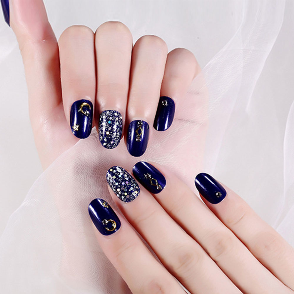 Set 24 móng tay giả SKJK trang trí dễ thương