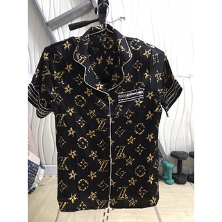 Pijama cộc đùi lụa satin cao cấp quảng 3