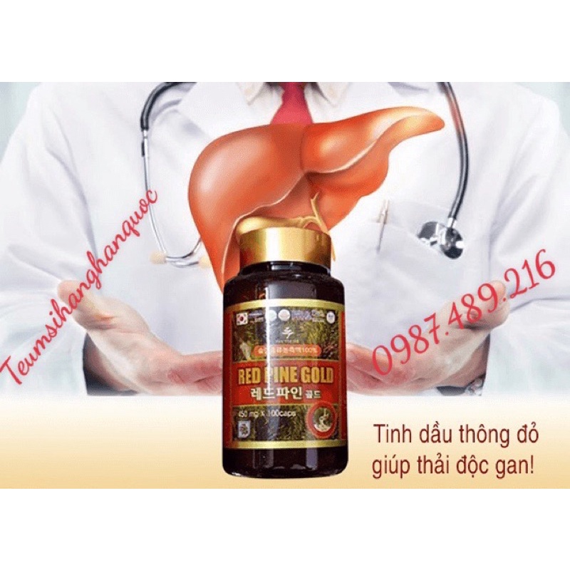 TINH DẦU THÔNG ĐỎ HÀN QUỐC 100 viên, kèm quà tặng