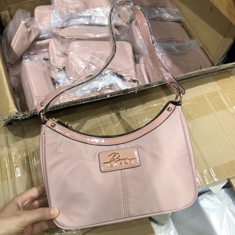 SALE - Túi kẹp nách hottrend river.Land mini xuất Anh -màu hồng pastel sang chảnh