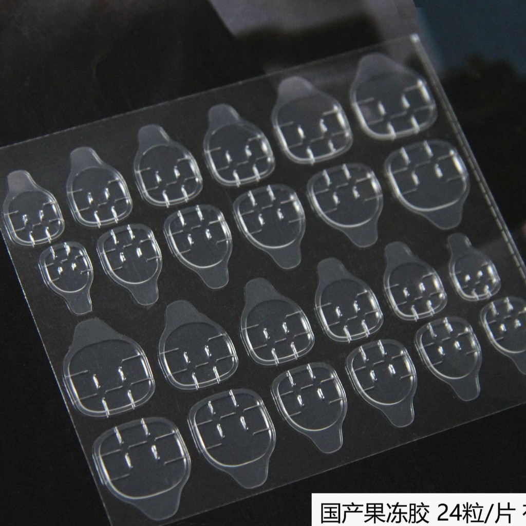 Bộ 24 Sticker Keo Dán Móng Tay giả  silicone Cao Cấp