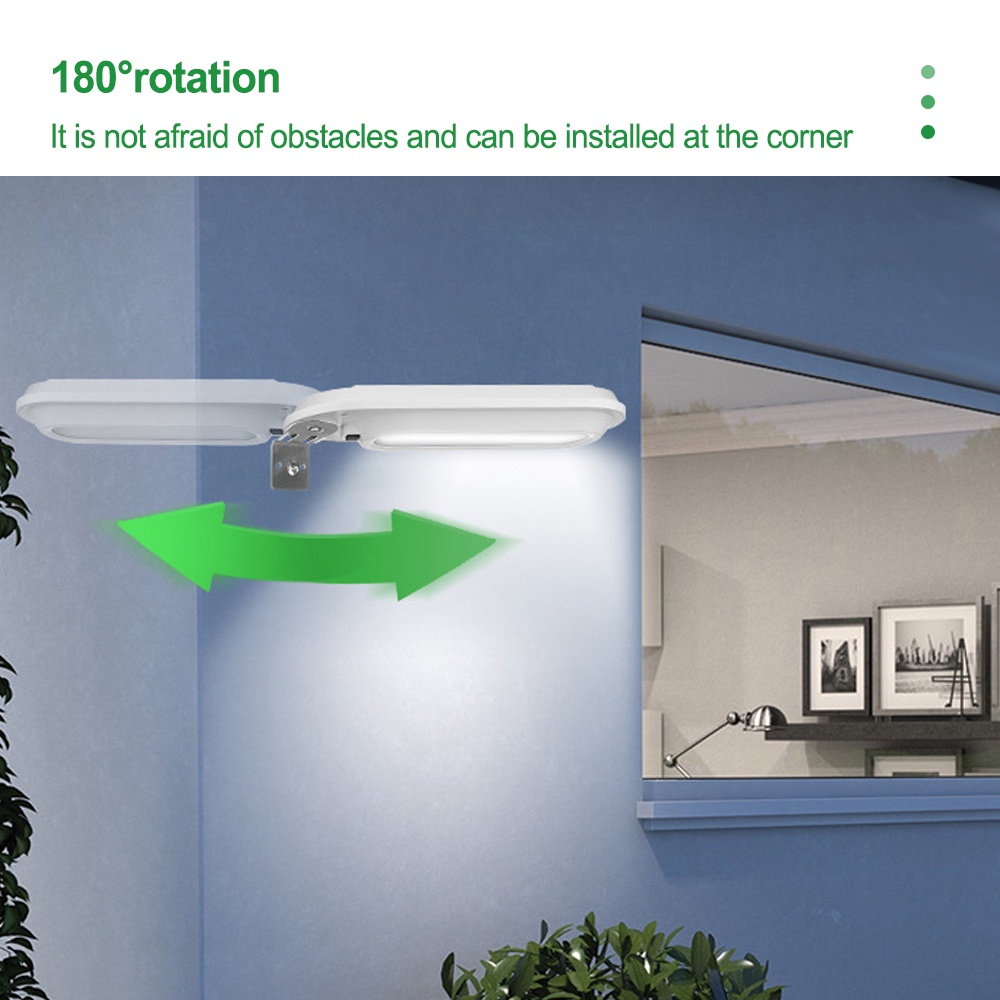 Đèn Led 18 Bóng Gắn Tường Sử Dụng Năng Lượng Mặt Trời Chống Thấm Nước Trang Trí Sân Vườn