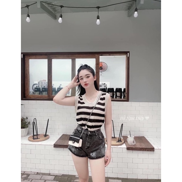 Áo len montagi ba lỗ 4 màu Top295