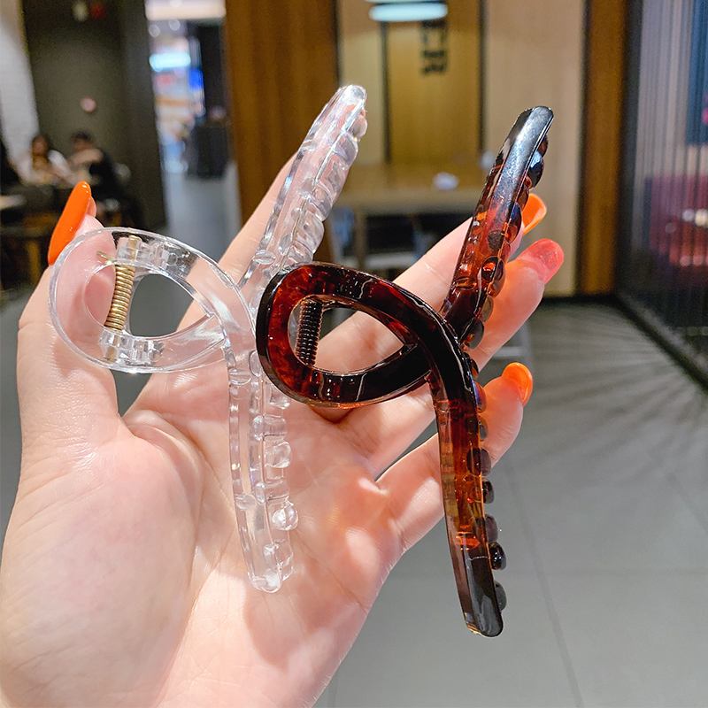 Kẹp Càng Cua Màu Trơn Phong Cách Hàn Quốc Cho Nữ