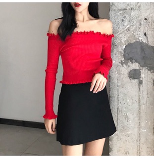 [Order] Áo len trễ vai bèo
