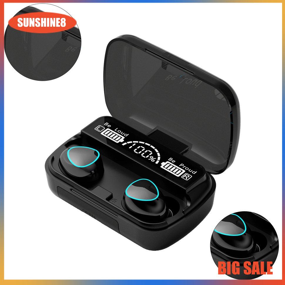 【SUN】Earbuds Wireless 5.1 Headphones Earphones Stereo Waterproof Earphone