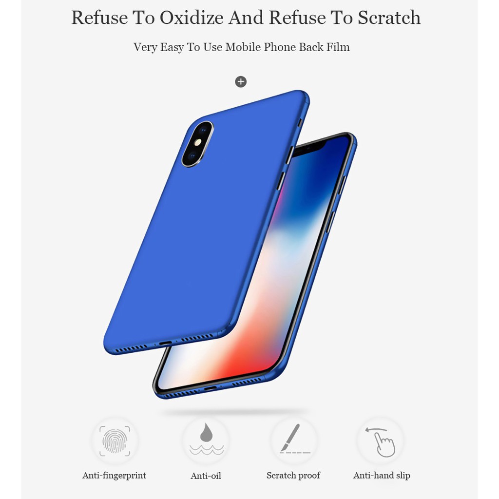 Miếng dán decal màu trơn cho toàn thân của iPhone 5s 6 7 8 Plus X XS MAX | BigBuy360 - bigbuy360.vn