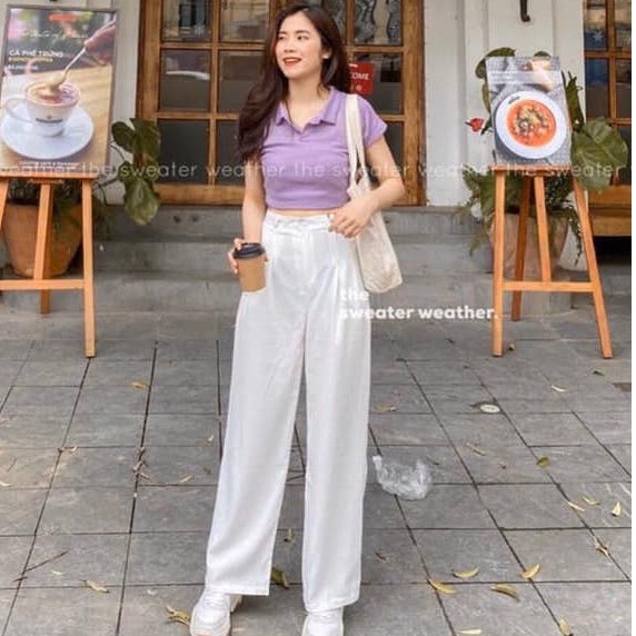Áo Croptop Polo Cộc Tay Nữ 🦋 Áo Crt Cổ Bẻ Chất Thun Gân 3 Màu 🦋