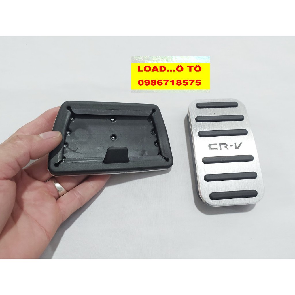 Bộ 2 ốp trang trí chân ga, Chân Phanh xe Honda CRV 2018-2021 Thời Trang Cao Cấp
