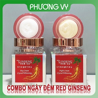[SIÊU SALE] COMBO ngày đêm RED GINSENG Hồng Sâm, làm mờ nám, tàn nhang và dưỡng trắng da, kem sâm, mỹ phẩm Ginseng