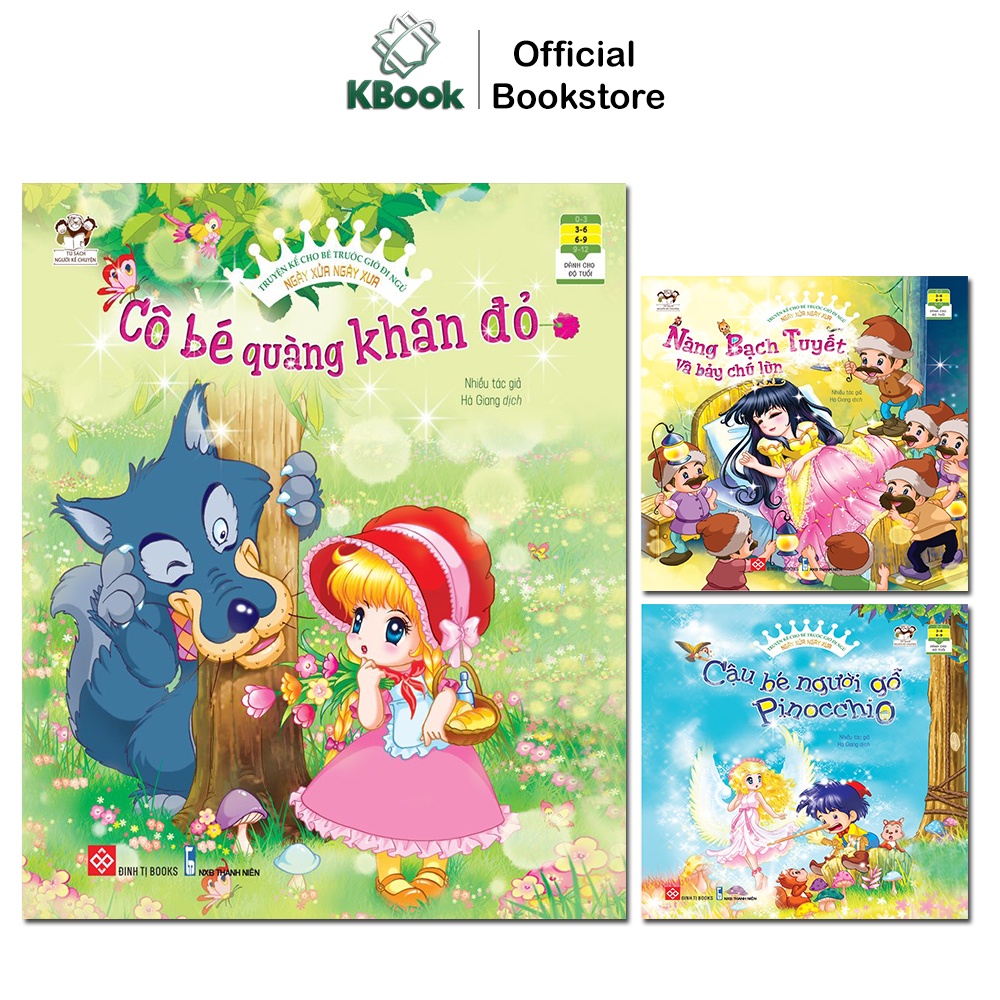 Sách - Truyện kể cho bé trước giờ đi ngủ - Ngày xửa ngày xưa - Đinh tị (6 tập,lẻ cuốn tùy chọn)