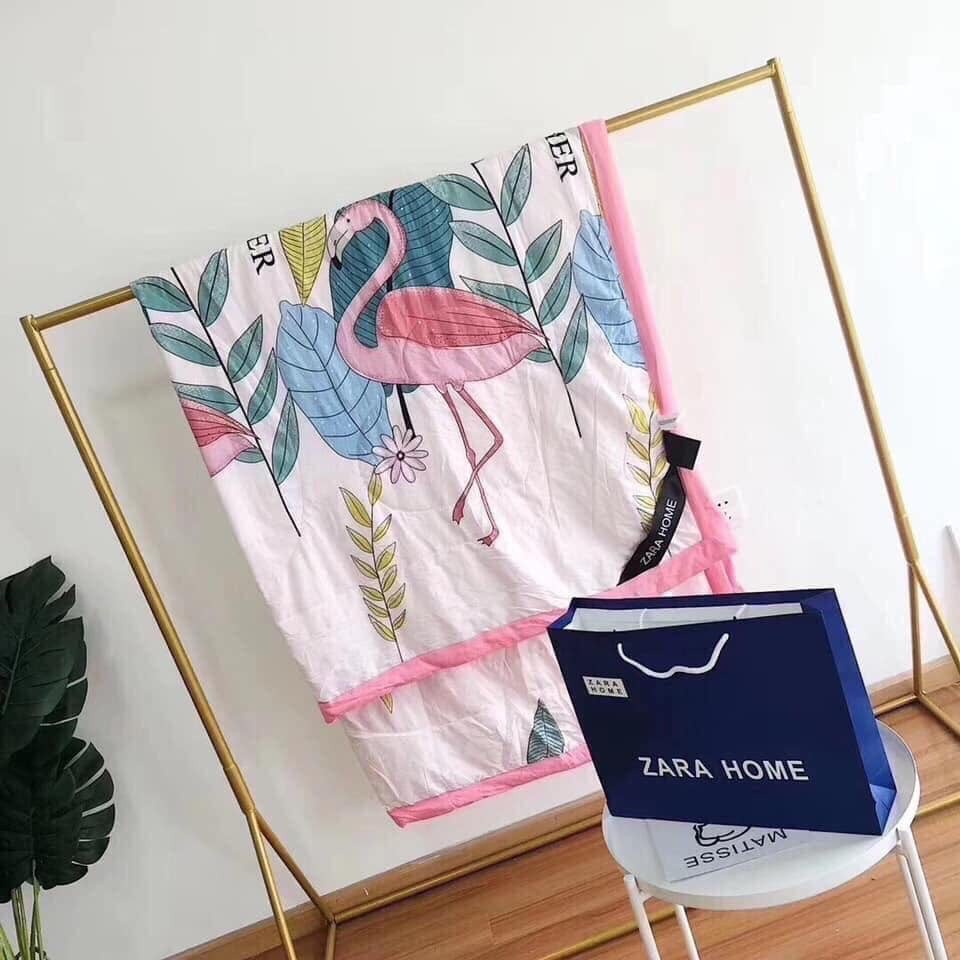 [ Gía siêu rẻ ] CHĂN ZARA HOME HỒNG HẠC - ALISHOPS