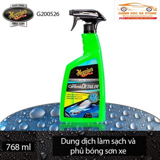 Dung dịch làm sạch và wax bóng sơn xe cao cấp - Meguiar's Hybrid Ceramic Detailer - G200526, 768ml chamsocxestore