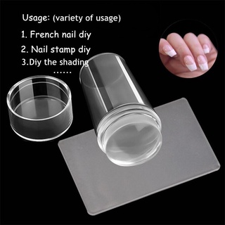 Bộ Dụng Cụ In Hình Móng Tay Đầu Silicone