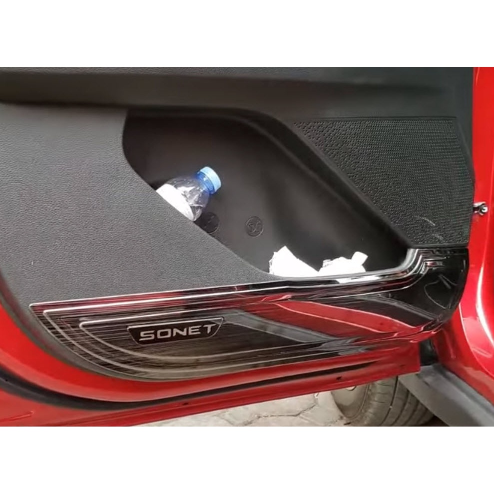 Ốp tapli cửa titan Kia Sonet - hàng cao cấp, ốp chống xước tapli cửa Sonet