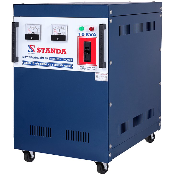 Ổn áp standa 10kva dải 90v-250v hàng chính hãng dây đồng 100%