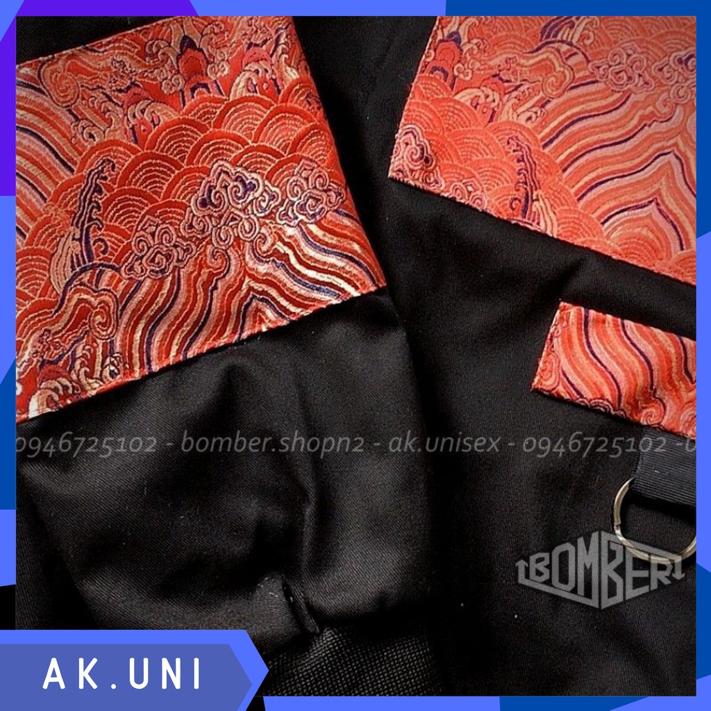 [Ảnh thật 100%] Áo khoác Bomber Design Gấm Vân mây đậm chất cổ truyển (style Unisex cho cả nam và nữ) (D08) | BigBuy360 - bigbuy360.vn