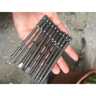 Mũi bắn vít nhật bãi bộ 10 cây dài 10cm