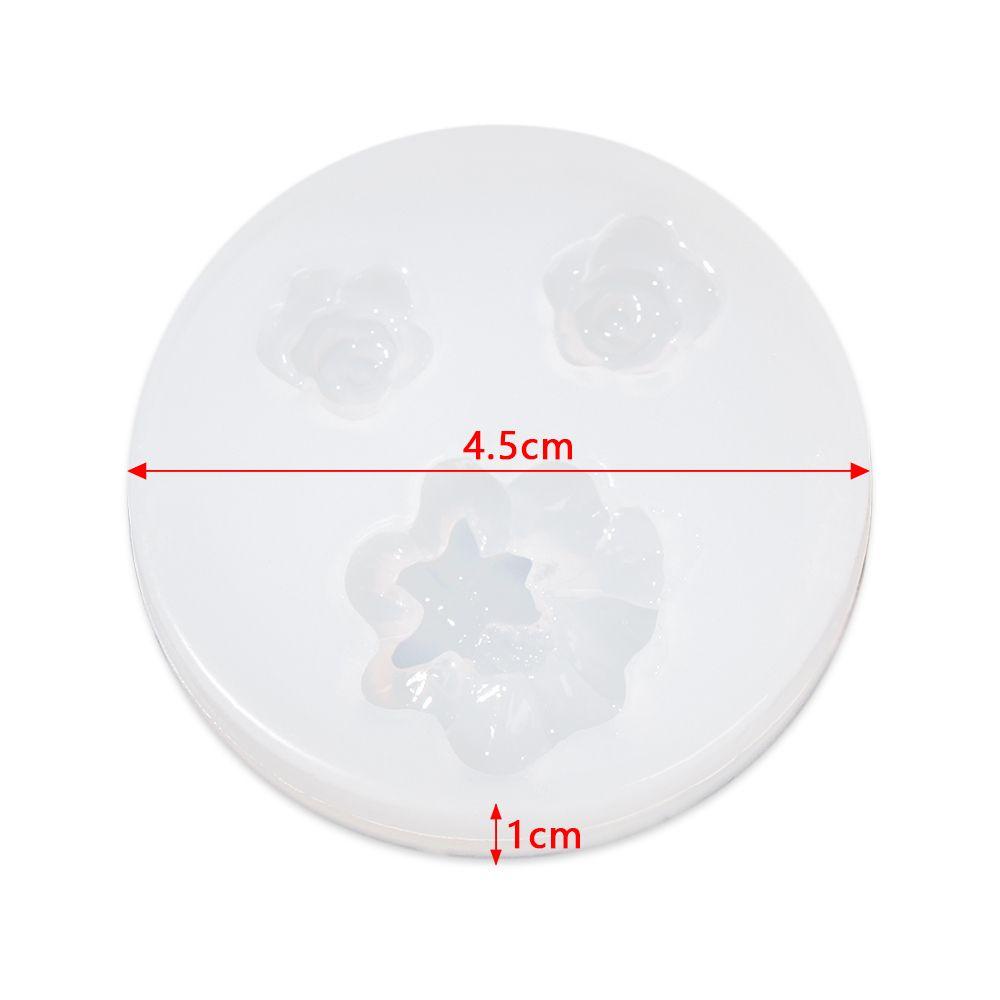 FAY Khuôn Silicone Làm Kẹp Tóc Hình Hoa Hồng