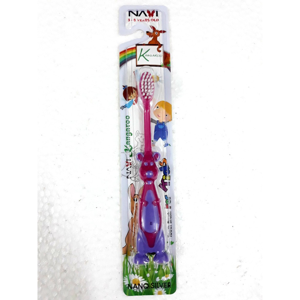1 Cây Bàn Chải Trẻ Em NAVI Fof Kids BCK02 Kangoroo (Giao màu ngẫu nhiên)