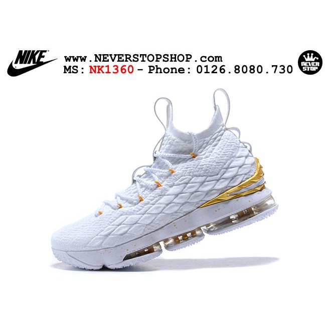 Nike Lebron 15 White Giày Bóng Rổ Hàng Đẹp Chất Lượng Cao, Giá Tốt Nhất  [Tặng Vớ] | Shopee Việt Nam