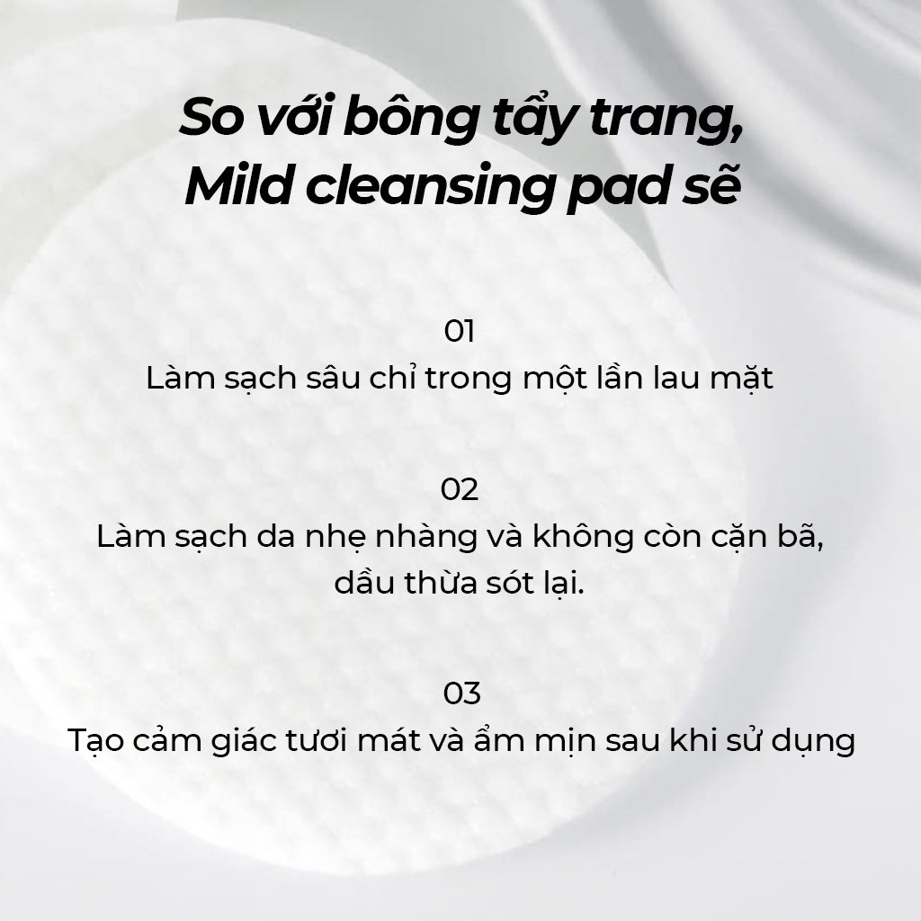 Bông tẩy trang thấm toner CELIMAX Làm sạch da trong 1 bước 60 miếng