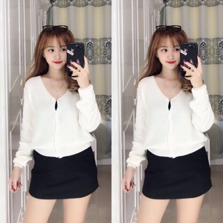 Áo khoác len from lững AK15