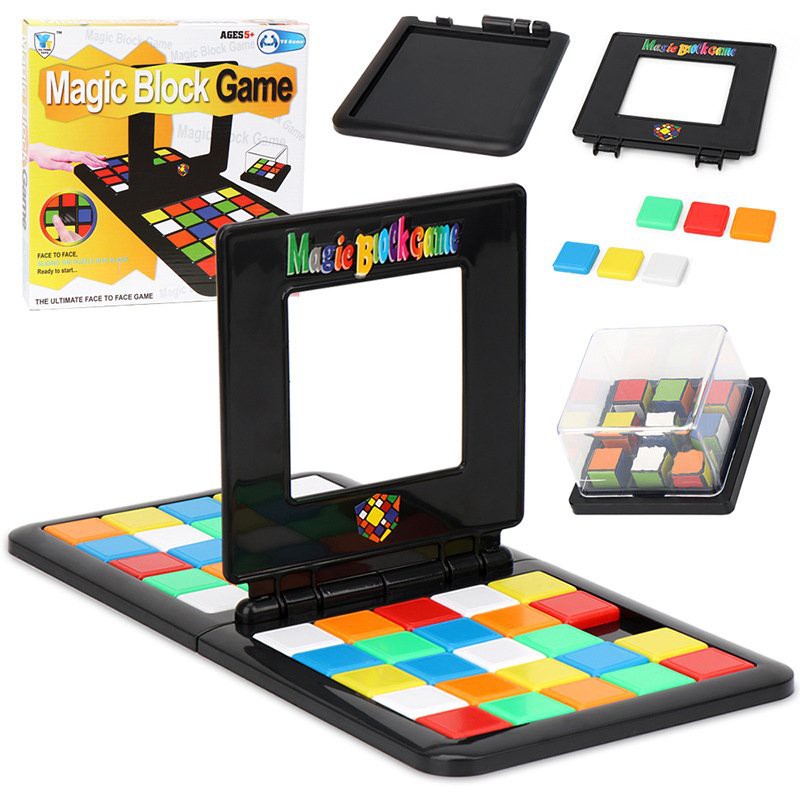 Bộ Đồ Chơi Rubik Magic Block Game - Luyện Phản Xạ Đối Kháng Dành Cho 2 Người Chơi