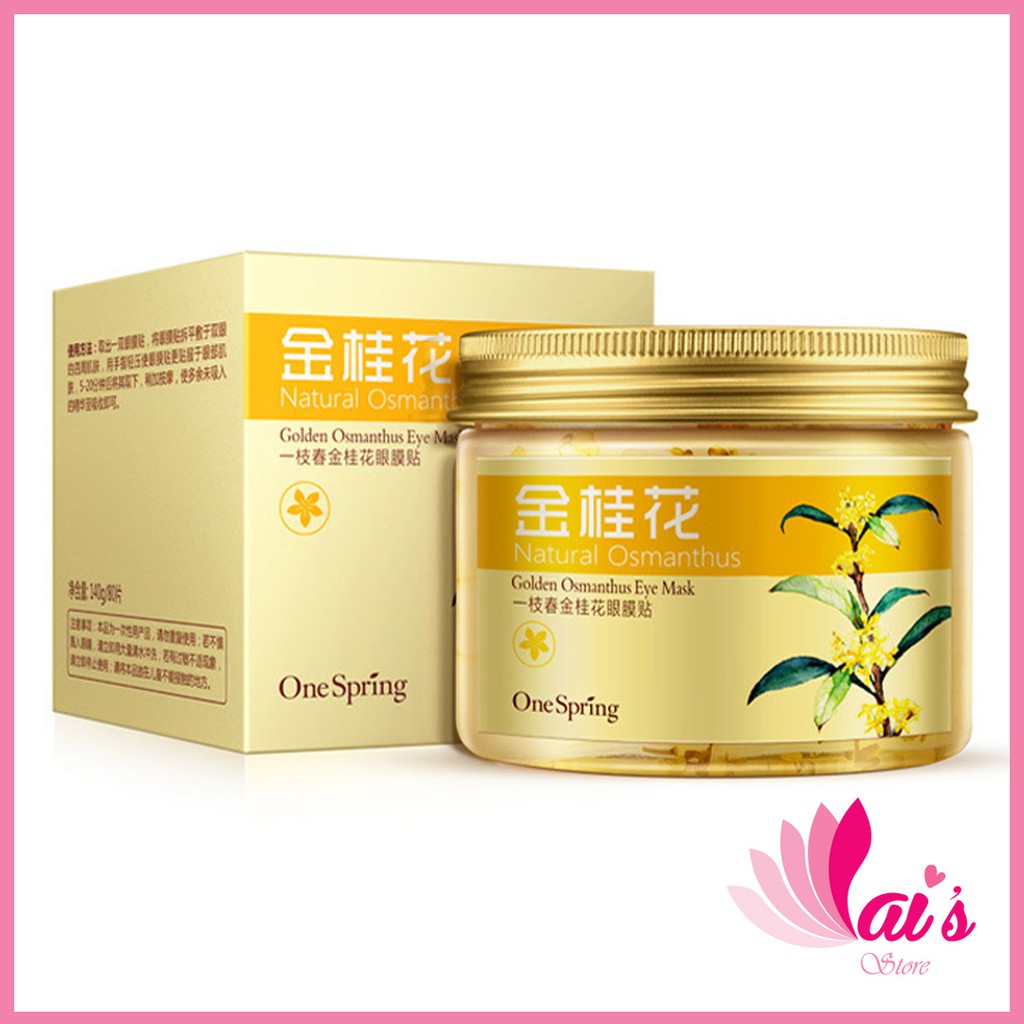 Hộp 80 Miếng Mặt Nạ Mắt Hoa Quế Hồi One Spring Golden Osmanthus Eye Mask Dưỡng Ẩm, Giảm Quầng Thâm, Nếp Nhăn Dưới Mắt