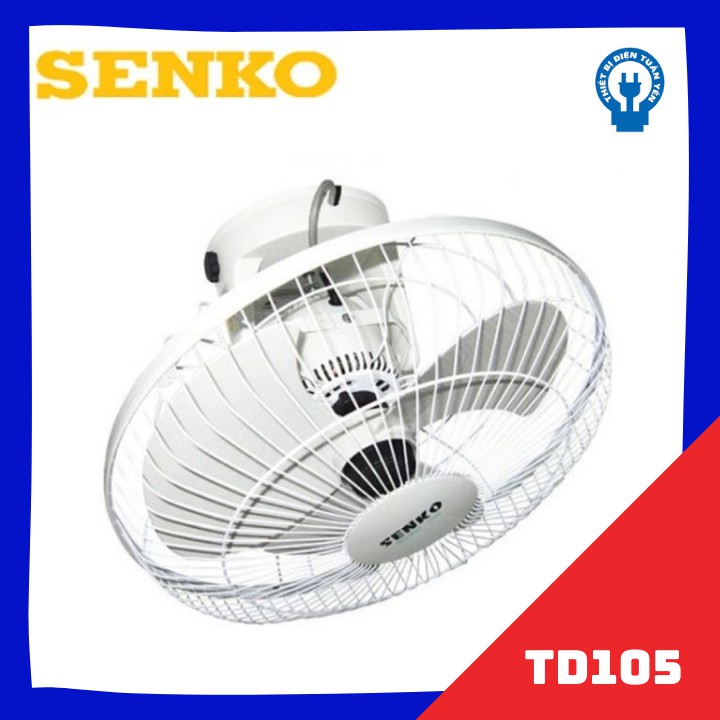 [CÓ NOWSHIP] Quạt Trần Đảo Senko TD105 Có Hộp Số 47W Chính Hãng