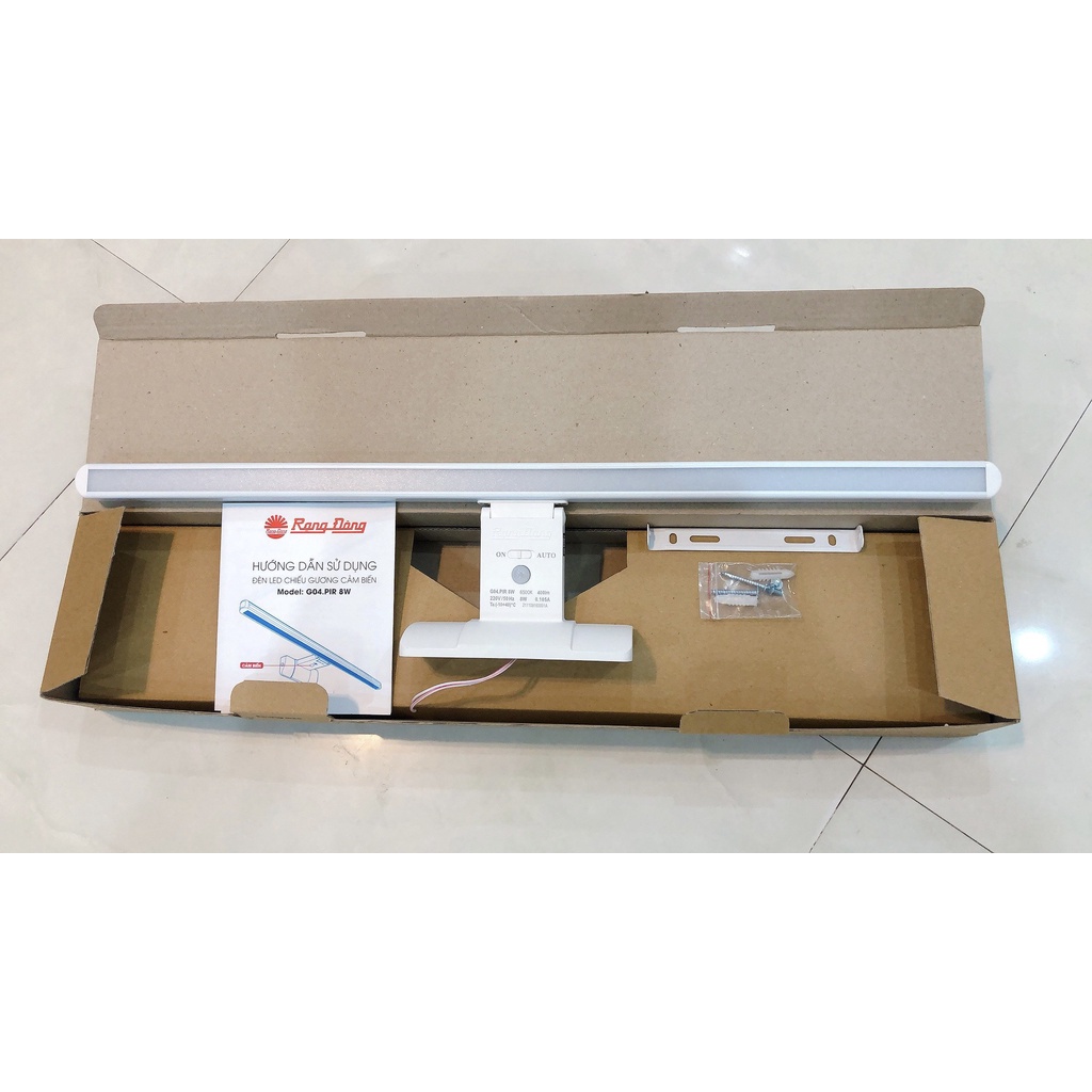 Đèn Led Chiếu Gương cảm biến Rạng Đông, thích hợp gắn bàn trang điểm, soi tranh hoặc gương phòng tắm - Bảo Hành 24 Tháng