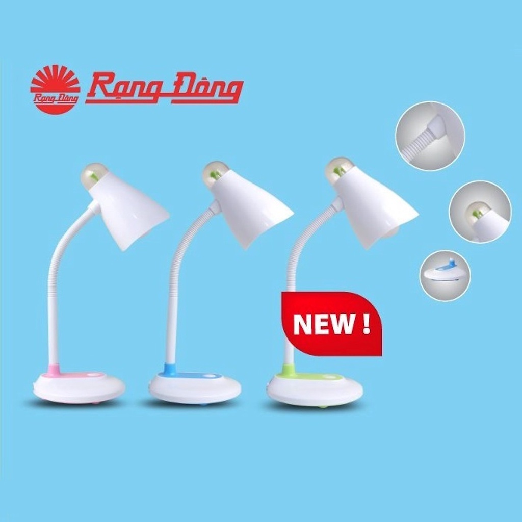 Đèn học Rạng Đông RD-32 để bàn bảo vệ mắt, tiết kiệm điện, chống cận thị - HÀNG CHÍNH HÃNG