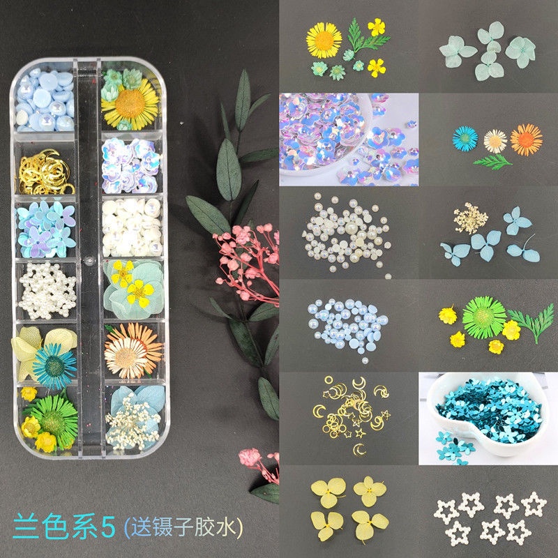 Nhãn Dán Trang Điểm Mắt Kiểu Kim Cương Hình Hoa Khô Phong Cách Nhật Bản Dành Cho Trẻ Em