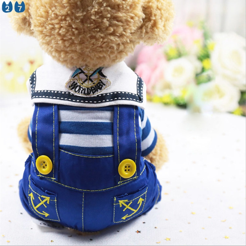 Bộ Đồ Liền Thân Họa Tiết Caro Dễ Thương Cho Thú Cưng