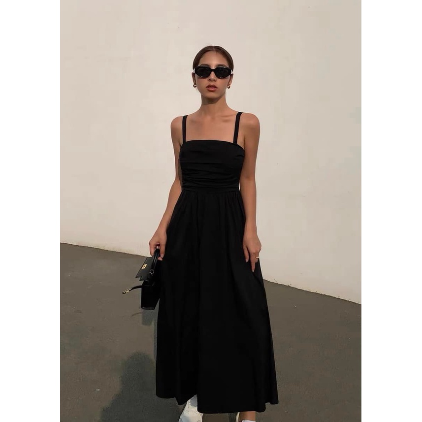 Váy quây hai dây tay bồng 3in1 Eclipse Váy chữ A dáng xòe