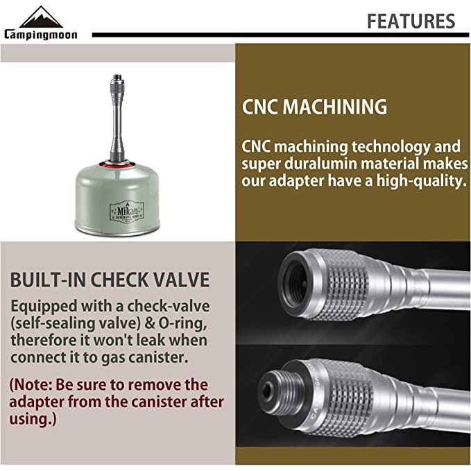 Phụ kiện cây nối dài bình gas mini Campingmoon Z27