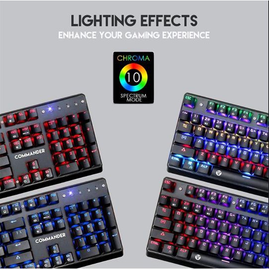 COMBO PHÍM CHUỘT CƠ LED RGB FANTECH MVP-862