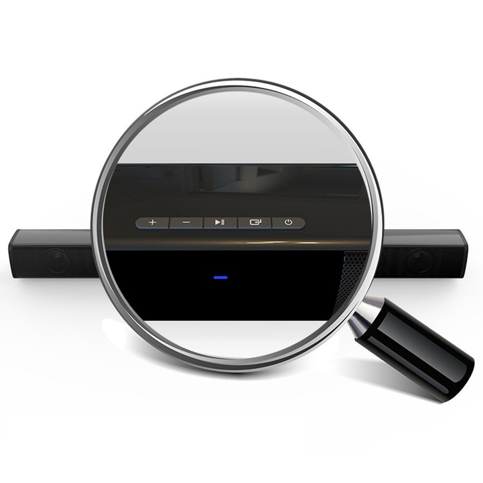 20W 4 Speakers Soundbar Home Theater Surrounding 3D Sound Wireless Speaker