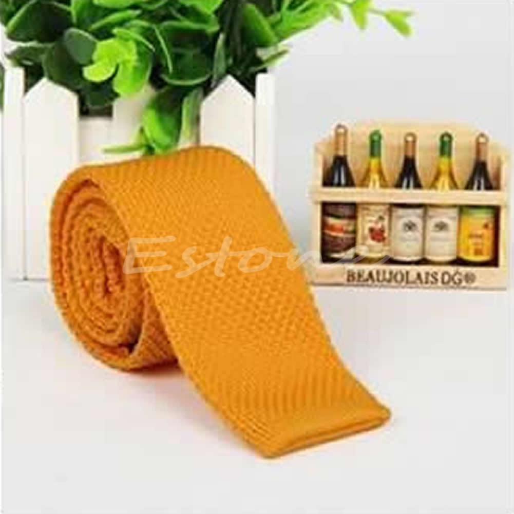 Cà Vạt Dệt Kim Màu Trơn Thời Trang Cho Nam